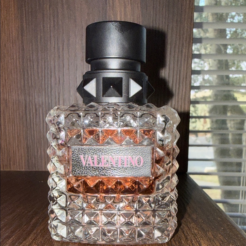 Valentino Crystal Perfume with Black Studded Cap